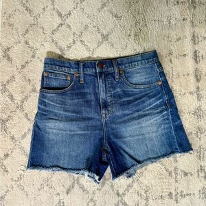 Madewell High Rise Denim Shorts